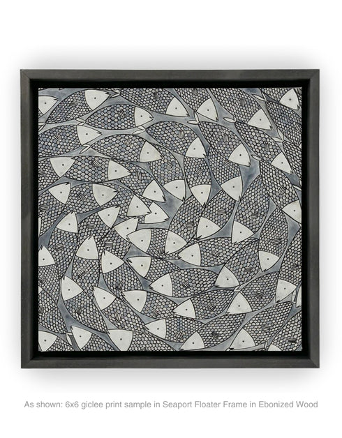 Big Sardines | Framed Giclee Print on Canvas